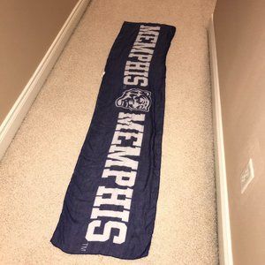 University of Memphis Tigers Women's Scarf Large 76 x 17 in Sheer SUPER RARE NEW